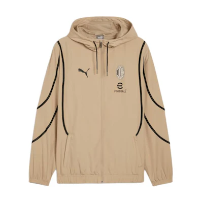 Puma AC Milan SS24 Casual Logo Football Jacket Brown Black - 777716-26