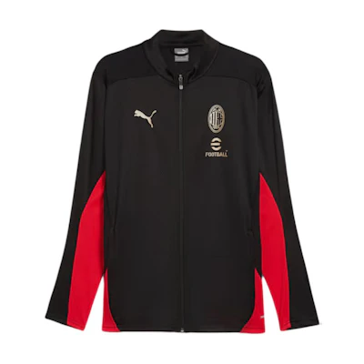 Puma AC Milan SS24 Retro Soccer Training Jacket Black/Red Mens 777508-04