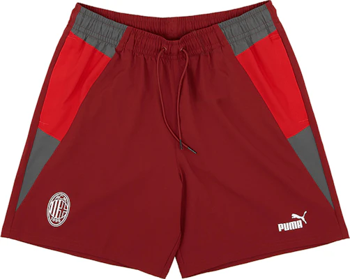 Puma AC Milan Training Shorts Comfortable Soccer Pants Red Black Design 777115-01 Buy Puma AC Milan Training Shorts Comfortable Soccer Pants Red Black Design 777115-01