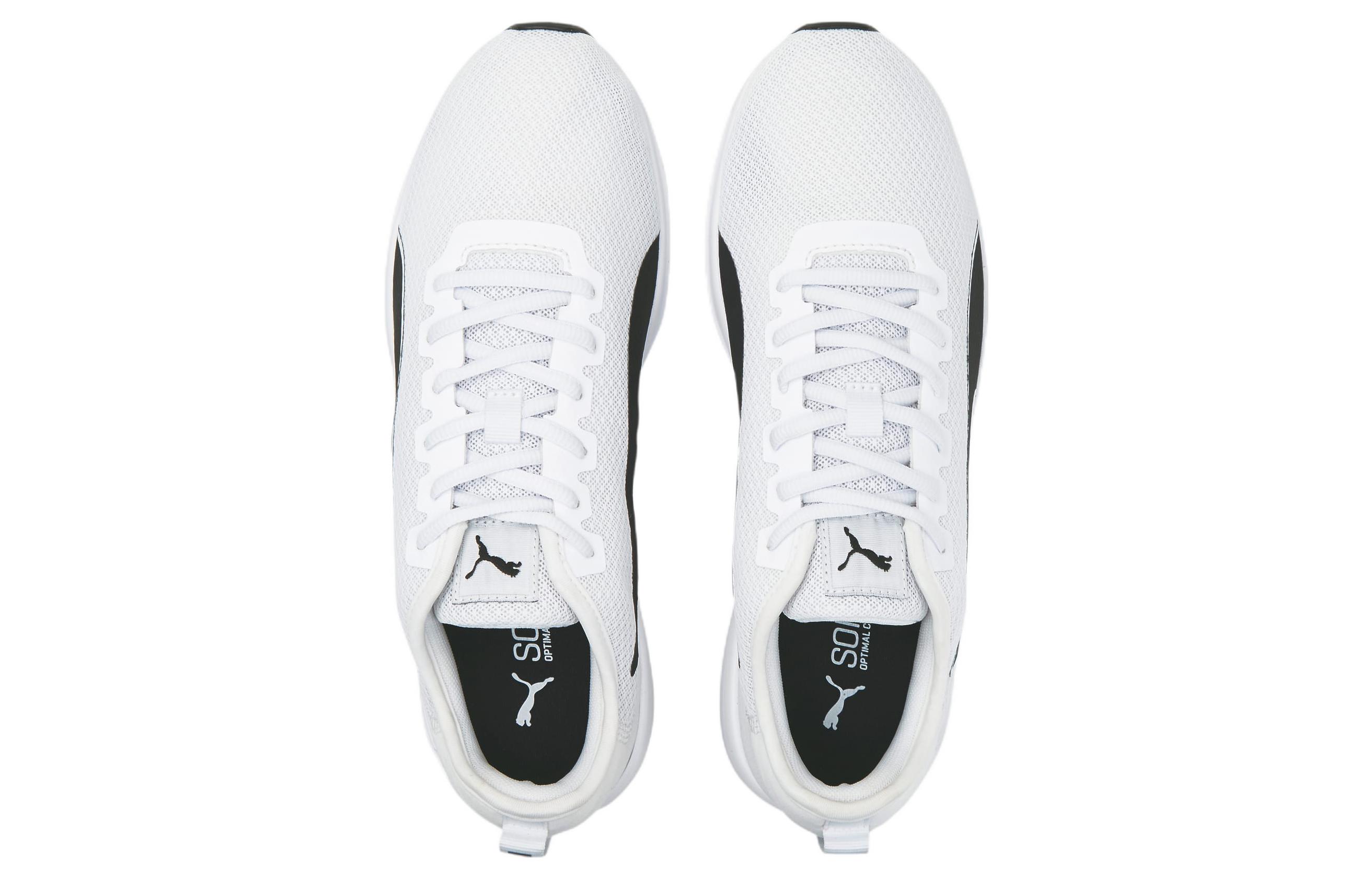 Lookbook PUMA Accent 運動 休閒 透氣輕便 低筒 跑步鞋 男女款 白黑色