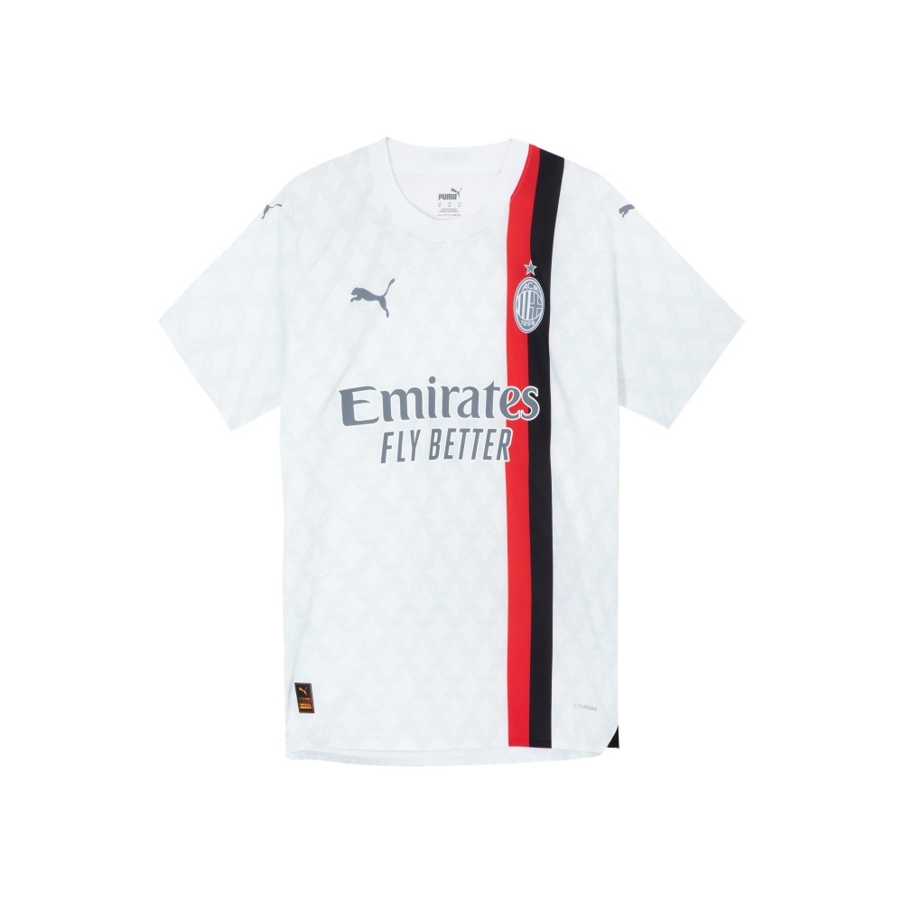 Puma ACM Away Authentic Jersey White Soccer Shirt with Logo Print. 770390-02