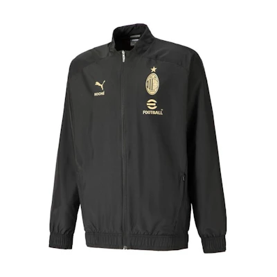 Puma ACM X KOCHE AC Milan Letter Print Zip High Neck Jacket Black 773401-04