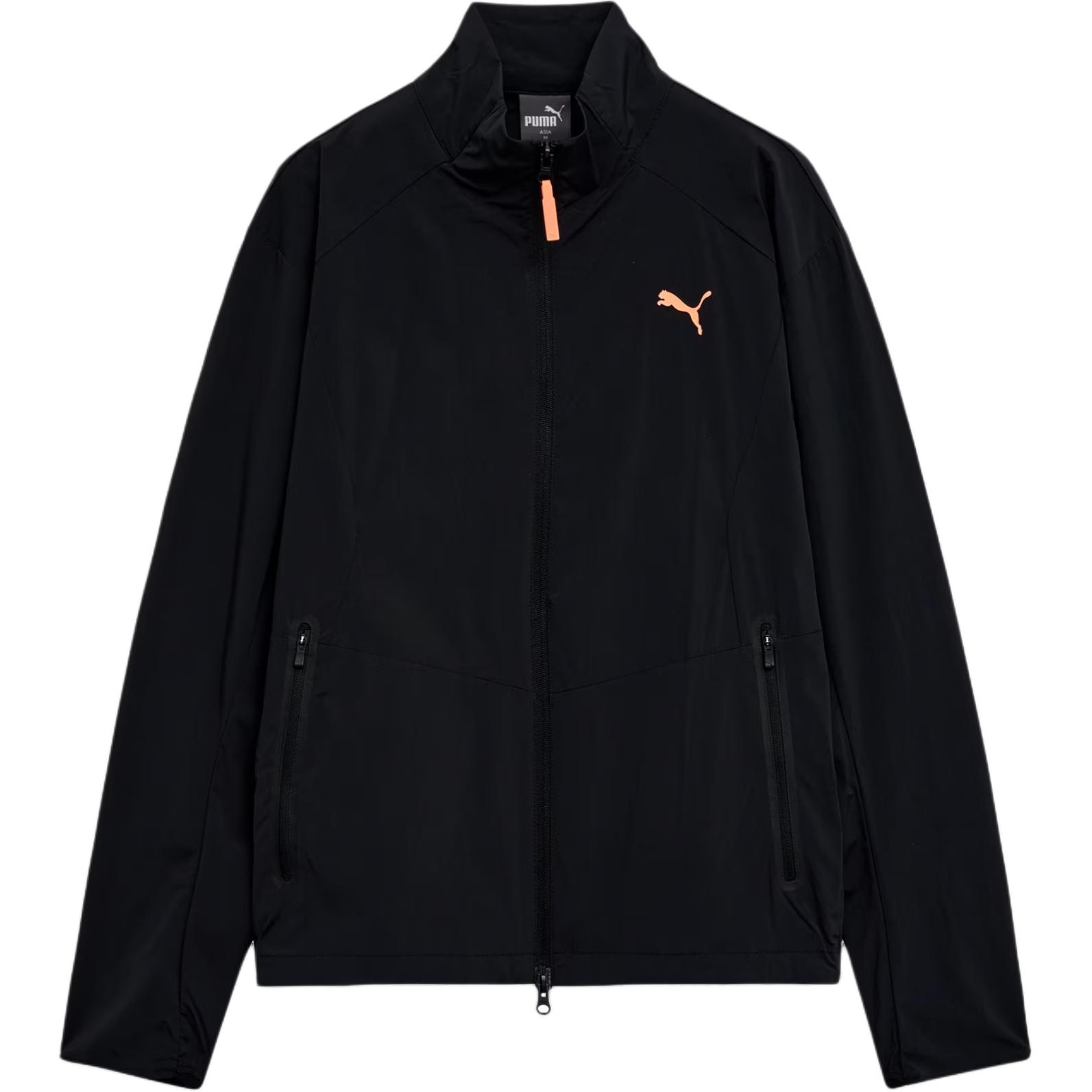 Puma Active Wear Black Logo Casual Comfort Sports Jacket 940479-01