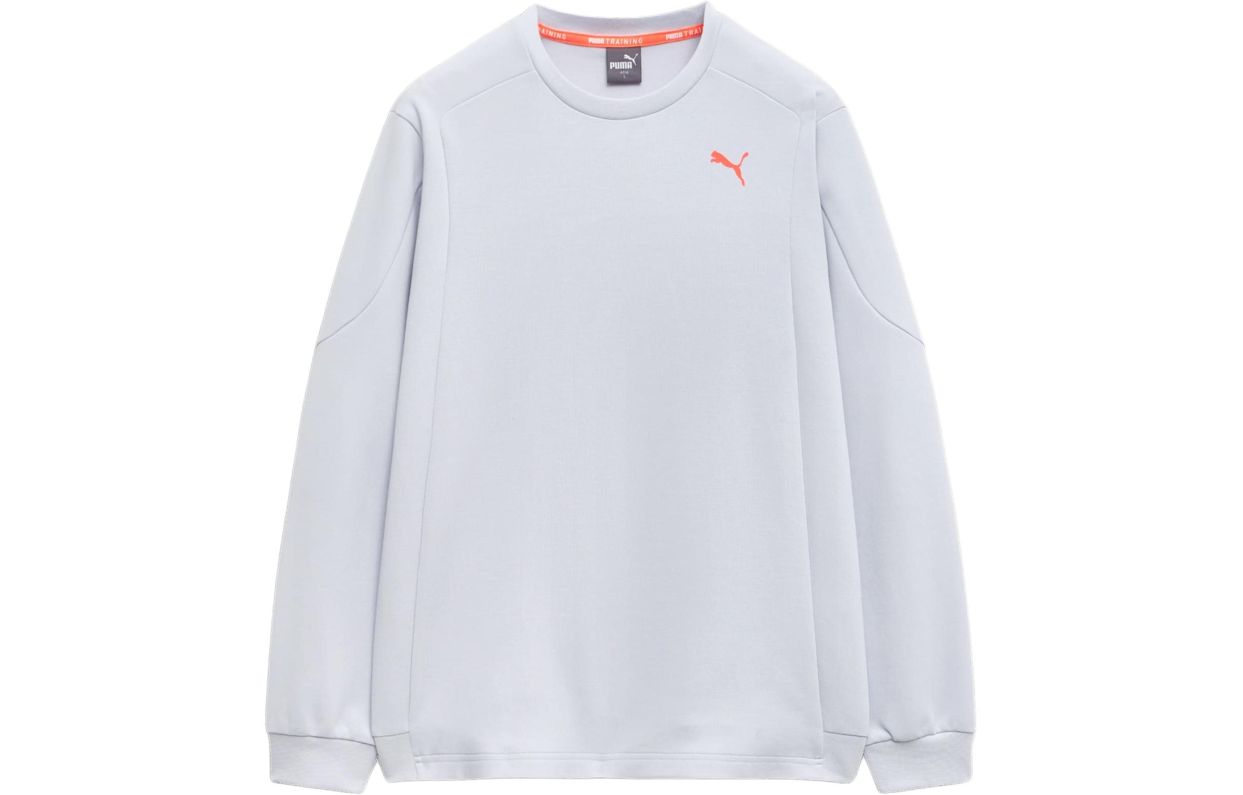 Puma Active Wear Grey Crewneck Long-Sleeve Casual Sweatshirt 940484-01