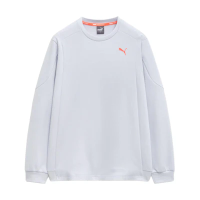 Puma Active Wear Grey Crewneck Long-Sleeve Casual Sweatshirt 940484-01