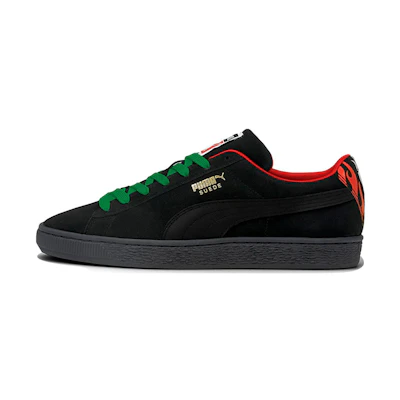 Puma Aczino Suede 'Black Red Green'