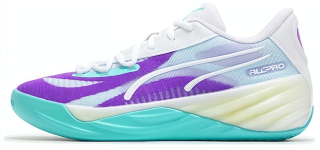 PUMA 休閒百搭 減震耐磨 低筒 籃球鞋 男女同款 綠紫 Buy PUMA 休閒百搭 減震耐磨 低筒 籃球鞋 男女同款 綠紫