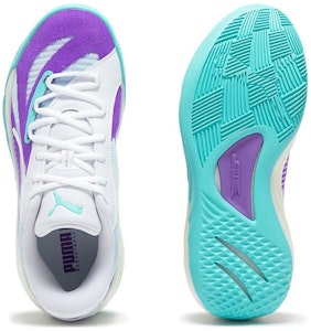 PUMA 休閒百搭 減震耐磨 低筒 籃球鞋 男女同款 綠紫 Purchase PUMA 休閒百搭 減震耐磨 低筒 籃球鞋 男女同款 綠紫