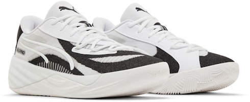 PUMA All-Pro Nitro 時尚萬用舒適 防滑耐磨減震 低筒 籃球鞋 男款 白黑 Cheap PUMA All-Pro Nitro 時尚萬用舒適 防滑耐磨減震 低筒 籃球鞋 男款 白黑