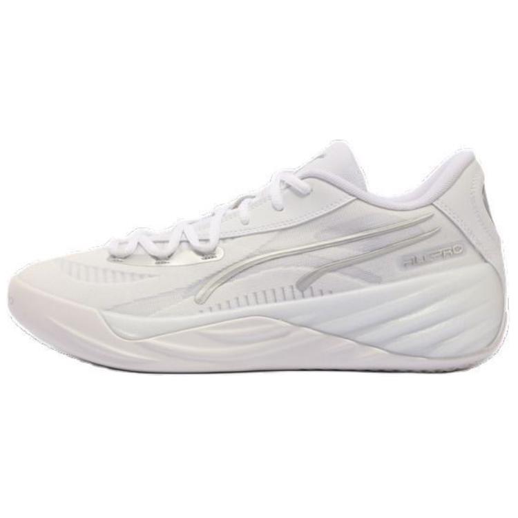 Puma All-Pro Nitro Low White Basketball Shoes Lightweight Comfort. 311343-01