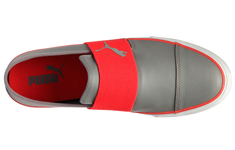 Shop 彪馬 Alpha Slip On SL Idp 灰紅 休閒板鞋