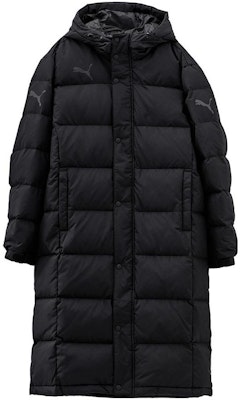 PUMA Alphabet Print Long Down Jacket Winter Unisex Black 932547-01 Buy PUMA Alphabet Print Long Down Jacket Winter Unisex Black 932547-01