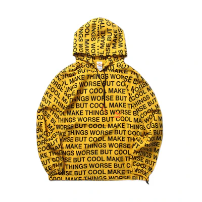 Puma Alphabet Print Woven Jacket Yellow (Unisex) 59666002
