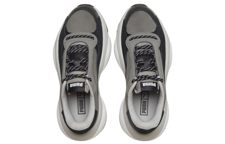 Shop Puma改革核心 耐磨低筒復古風情鞋 男女同款 灰黑白
