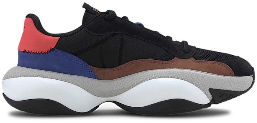 Puma Alteration Premium Leather 'Black Blue Red' 371597-01 Order Puma Alteration Premium Leather 'Black Blue Red' 371597-01