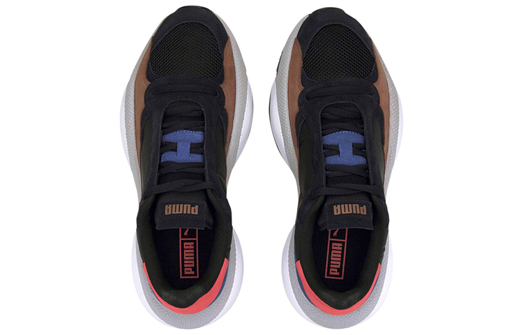 Lookbook Puma Alteration Kulit Premium 'Hitam Biru Merah' 371597-01