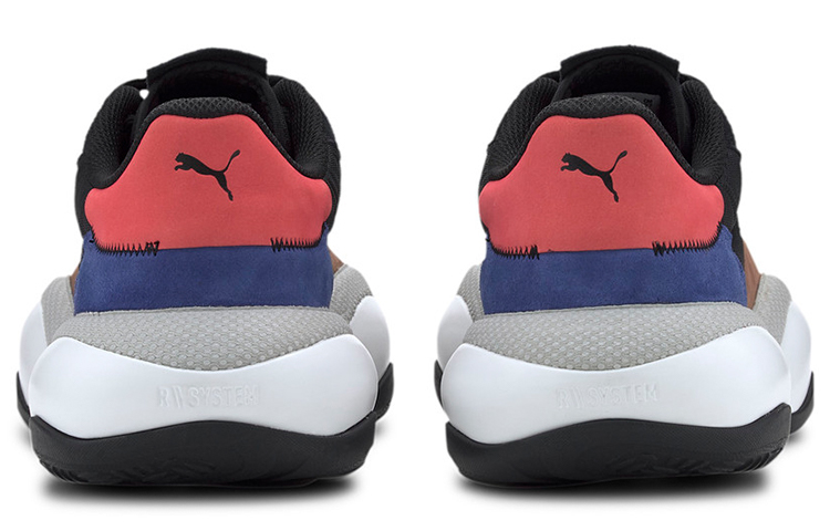 Shop Puma Alteration Premium Leather 'Black Blue Red' 371597-01