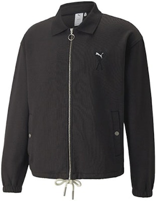 PUMA AMI パリ コラボ ハートロゴ ニット ジップアップ ジャケット ブラック メンズ 534066-01 Buy PUMA AMI パリ コラボ ハートロゴ ニット ジップアップ ジャケット ブラック メンズ 534066-01