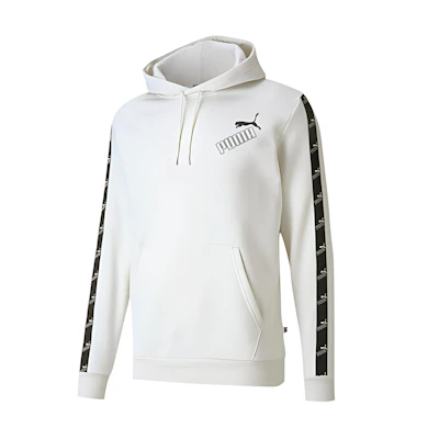 Puma Amplified Hoodie Smoky Gray with Branded Print Design 583517-05