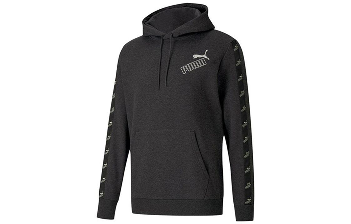 Puma Amplified Logo Hoodie Black Grey 583517-07