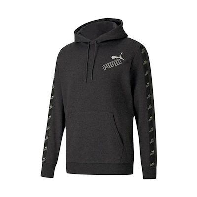 Puma Amplified Logo Hoodie Black Grey 583517-07