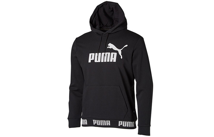 Puma Amplified Retro Sports Hoodie Black Colorblock College Style 844793-01