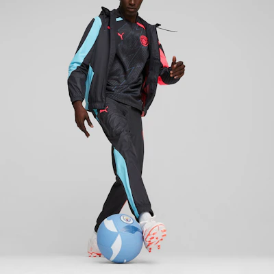 Puma Anthem 曼城黑色賽前訓練連帽外套 772846-14 Purchase Puma Anthem 曼城黑色賽前訓練連帽外套 772846-14