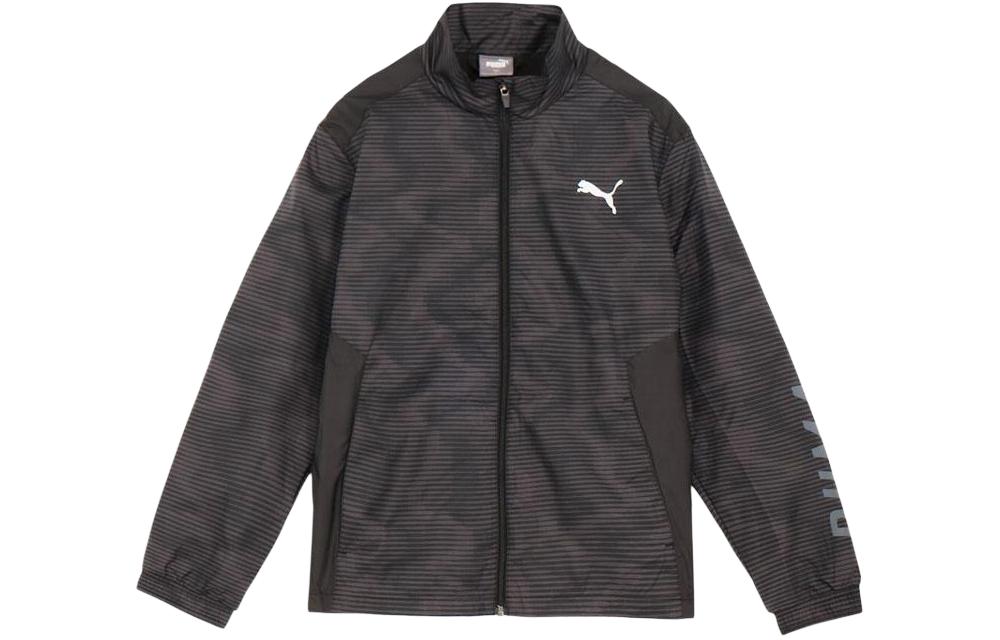 Puma AOP Printed Stand Collar Sports Jacket Black 524287-01