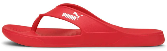 Puma Aqua Flip 'Red Comfort Flat Heel Sport Slides' 375098-03 Puma Aqua Flip 'Red Comfort Flat Heel Sport Slides' 375098-03