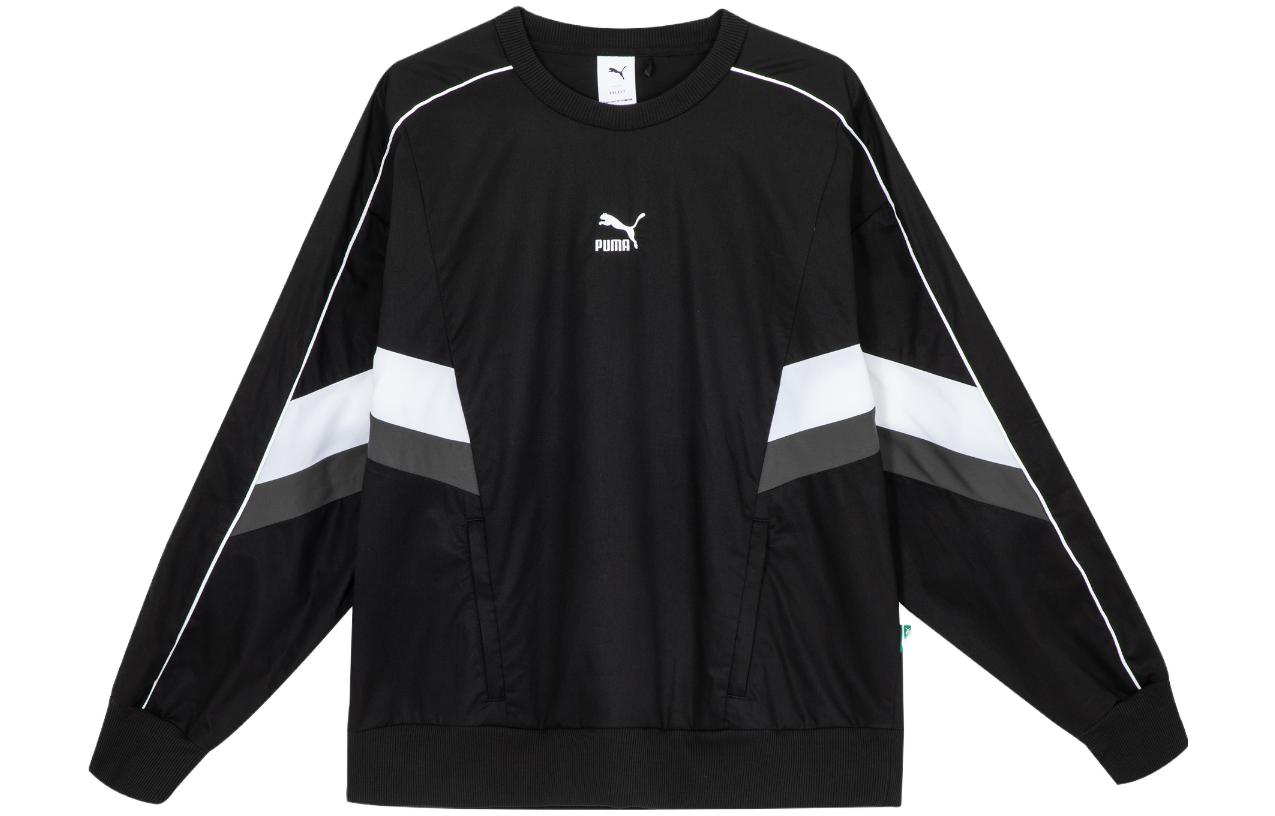 Puma Archive Pack Embroidered Logo Retro Sweatshirt Unisex Black 622781-01