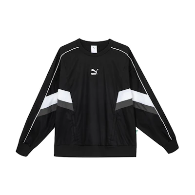 Puma Archive Pack Embroidered Logo Retro Sweatshirt Unisex Black 622781-01