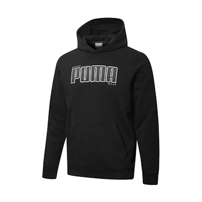 Puma Athletics Logo Retro Knit Hoodie Black 855987-01