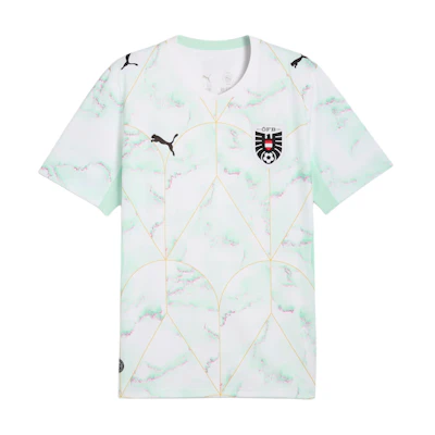 Puma Austria National Team Away Fan Jersey Moisture-Wicking Football Shirt 783207-02