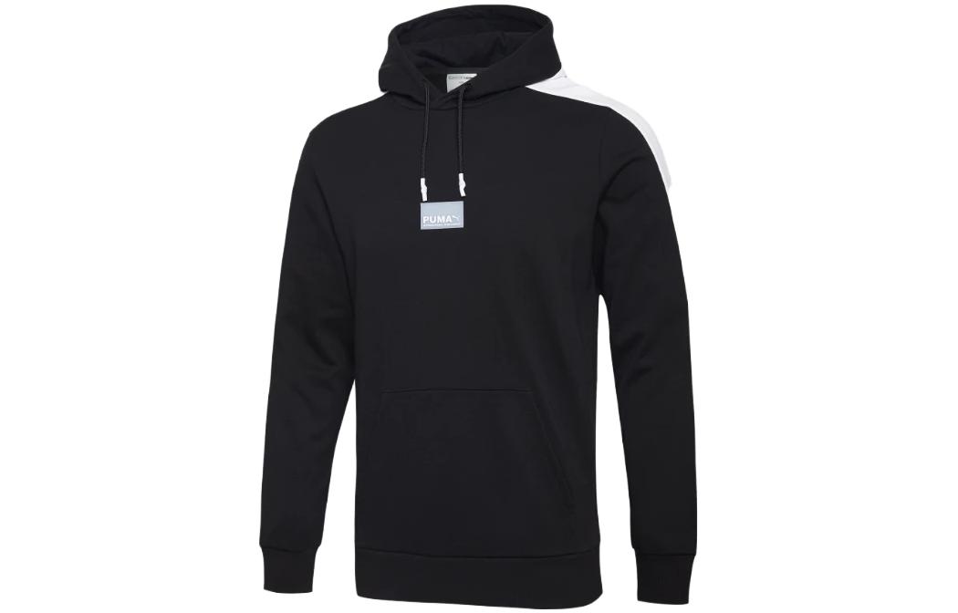 Puma Avenir Contrast Logo Print Sweatshirt Black 598233-01