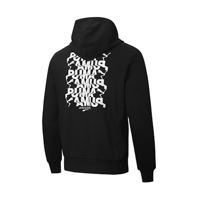Puma Avenir Letter Print Pullover Hoodie Men’s Black 530020-01