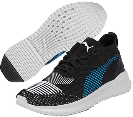 Puma Avid Nu Knit Sepatu Hitam/Biru 369341-01 Lookbook Puma Avid Nu Knit Sepatu Hitam/Biru 369341-01