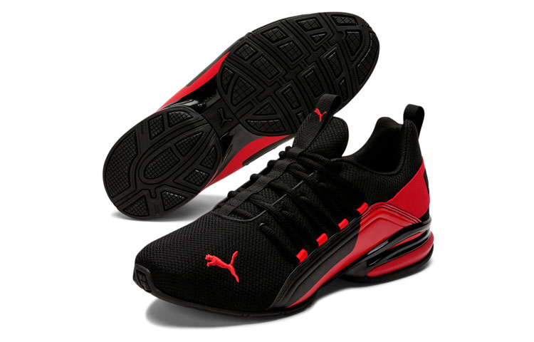Shop Puma Axelion Break Wide 'Black Red' 195491-01