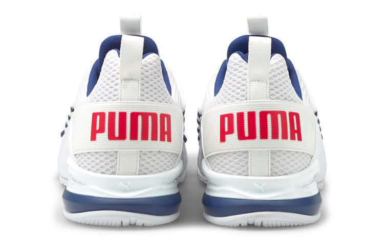 Shop Puma Axelion LS ''Blanc Bleu'' 194384-02