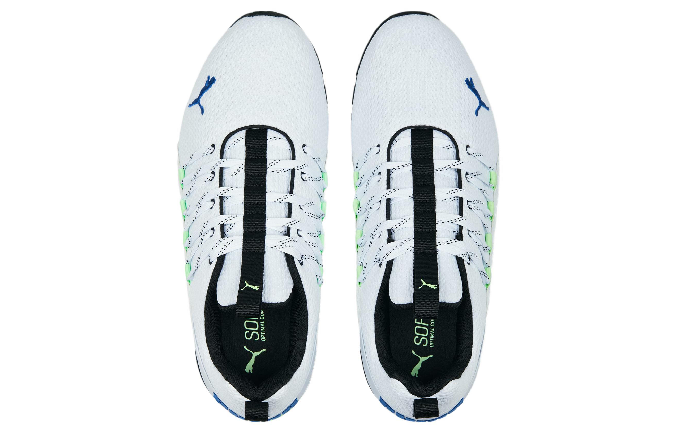 Shop Puma Axelion Refresh 'White Black Blue' 377911-05