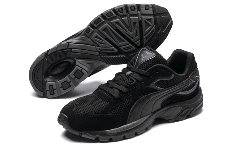 Lookbook Puma Axis Plus Suede 'Hitam Low-Top' 370286-02