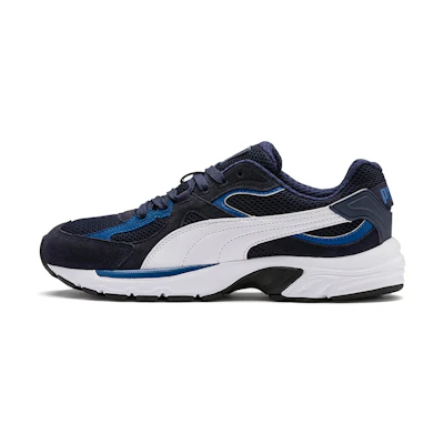 Puma Axis Plus Suede Low-top Running Shoes White/Blue