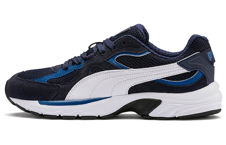 Puma Axis Plus Suede Low-top Running Shoes White/Blue 370286-06
