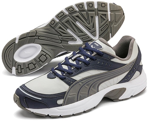 PUMA Axis SL 低筒 跑步鞋 男女同款 白灰藍 Purchase PUMA Axis SL 低筒 跑步鞋 男女同款 白灰藍