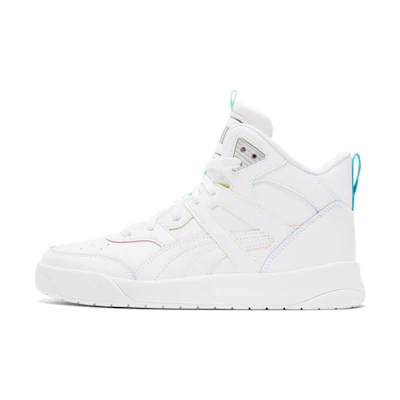 Puma Backcourt Mid Rainbow Splicing Casual Shoes White