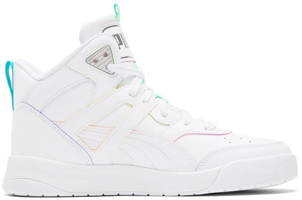 Puma Backcourt Mid Rainbow Splicing Casual Shoes White 368872-01 Order Puma Backcourt Mid Rainbow Splicing Casual Shoes White 368872-01
