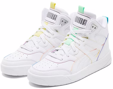 푸마 백코트 미드 레인보우 캐주얼 슈즈 (화이트) 368872-01 Lookbook 푸마 백코트 미드 레인보우 캐주얼 슈즈 (화이트) 368872-01