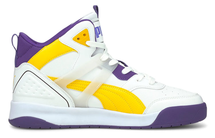 Order Puma Backcourt Mid ''Blanc Violet Jaune'' 374139-07