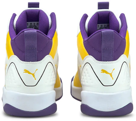 Puma Backcourt Mid ''Blanc Violet Jaune'' 374139-07 Shop Puma Backcourt Mid ''Blanc Violet Jaune'' 374139-07