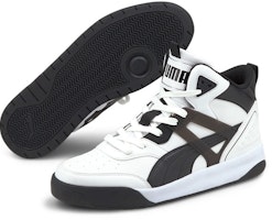 プーマ バックコート ミッド (白/黒) 374139-08 Lookbook プーマ バックコート ミッド (白/黒) 374139-08