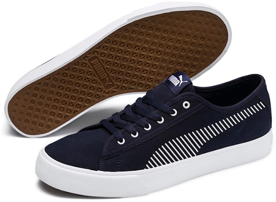 Puma Bari Stylish Retro Low Top Casual Skate Shoes Unisex Navy Blue 369116-03 Order Puma Bari Stylish Retro Low Top Casual Skate Shoes Unisex Navy Blue 369116-03